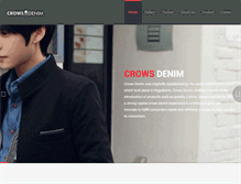 Tablet Screenshot of crowsdenim.com